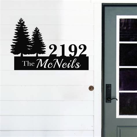 metal address signs canada